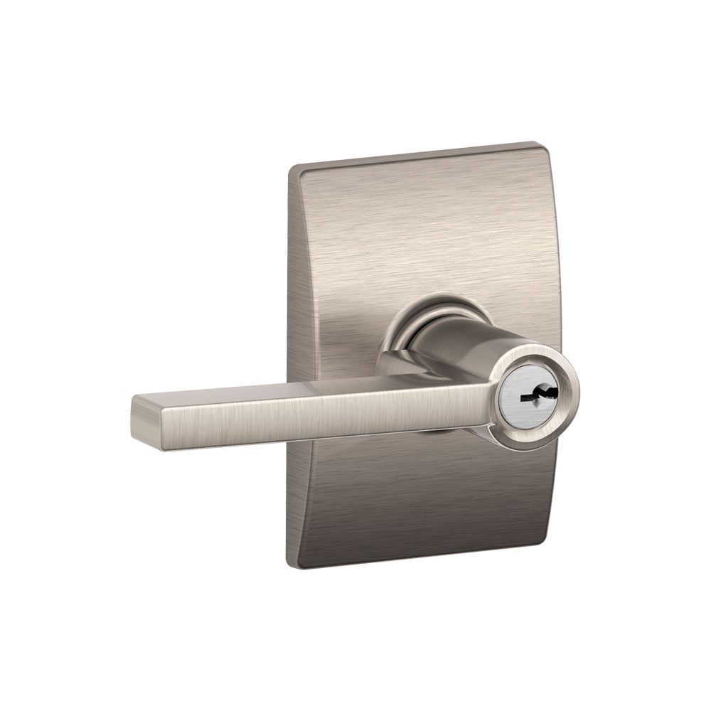 latitude lever with century trim keyed lockset - Hinged Patio Doors | ProVia